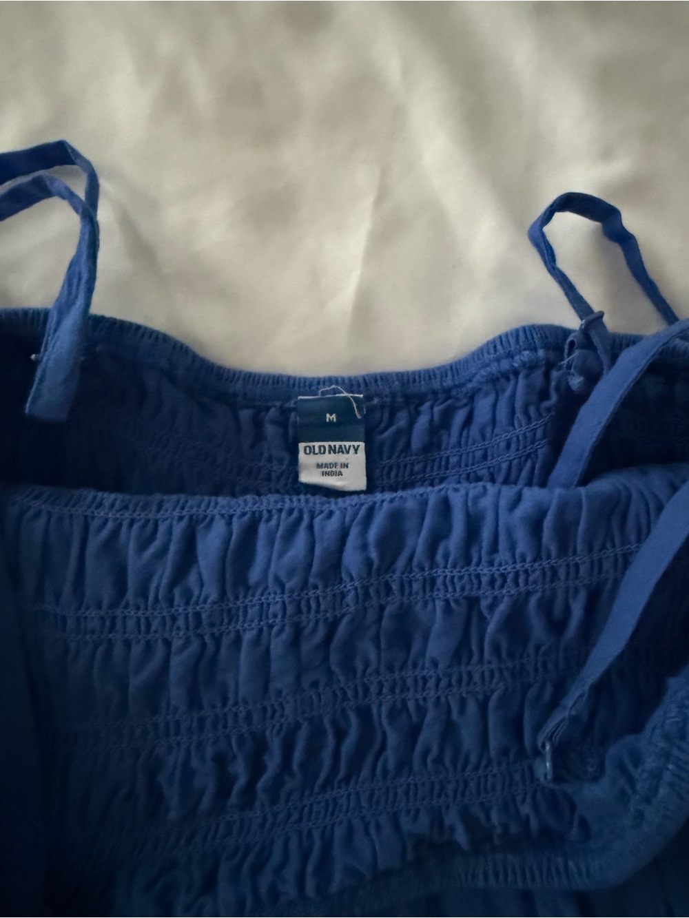 Old Navy Blue Smocked Midi Sundress with Eyelet Hem
Size Medium - Picture 5 of 8